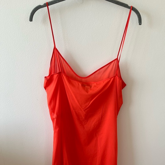 Diane Von Furstenberg Coral Red Karin Dress Sz 10 - Picture 13 of 16